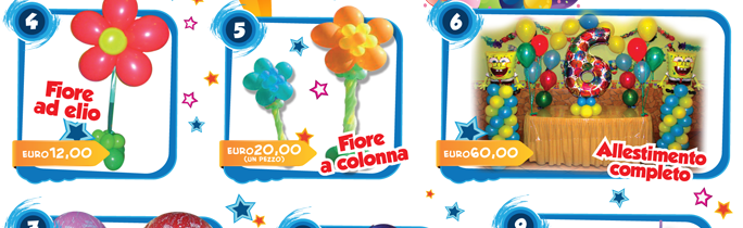 Fiore ad elio, Fiore a colonna, Allestimento completo