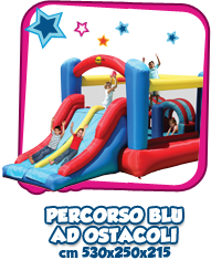 Percorso ad ostacoli blu